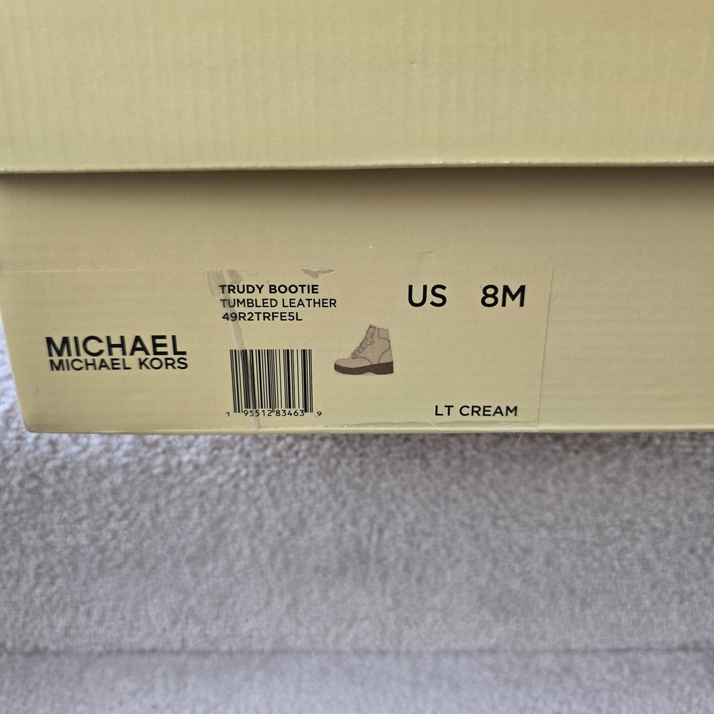 Michael Kors Cream and Tan Ankle Boots - Picture 7 of 7